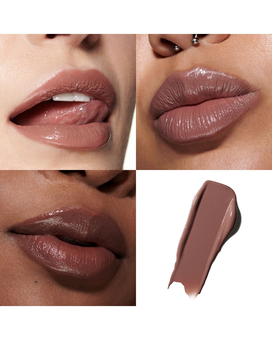 M.A.C Lustreglass Sheer-Shine Lipstick Zijdezachte, glanzende lippenstift Alone Time 3