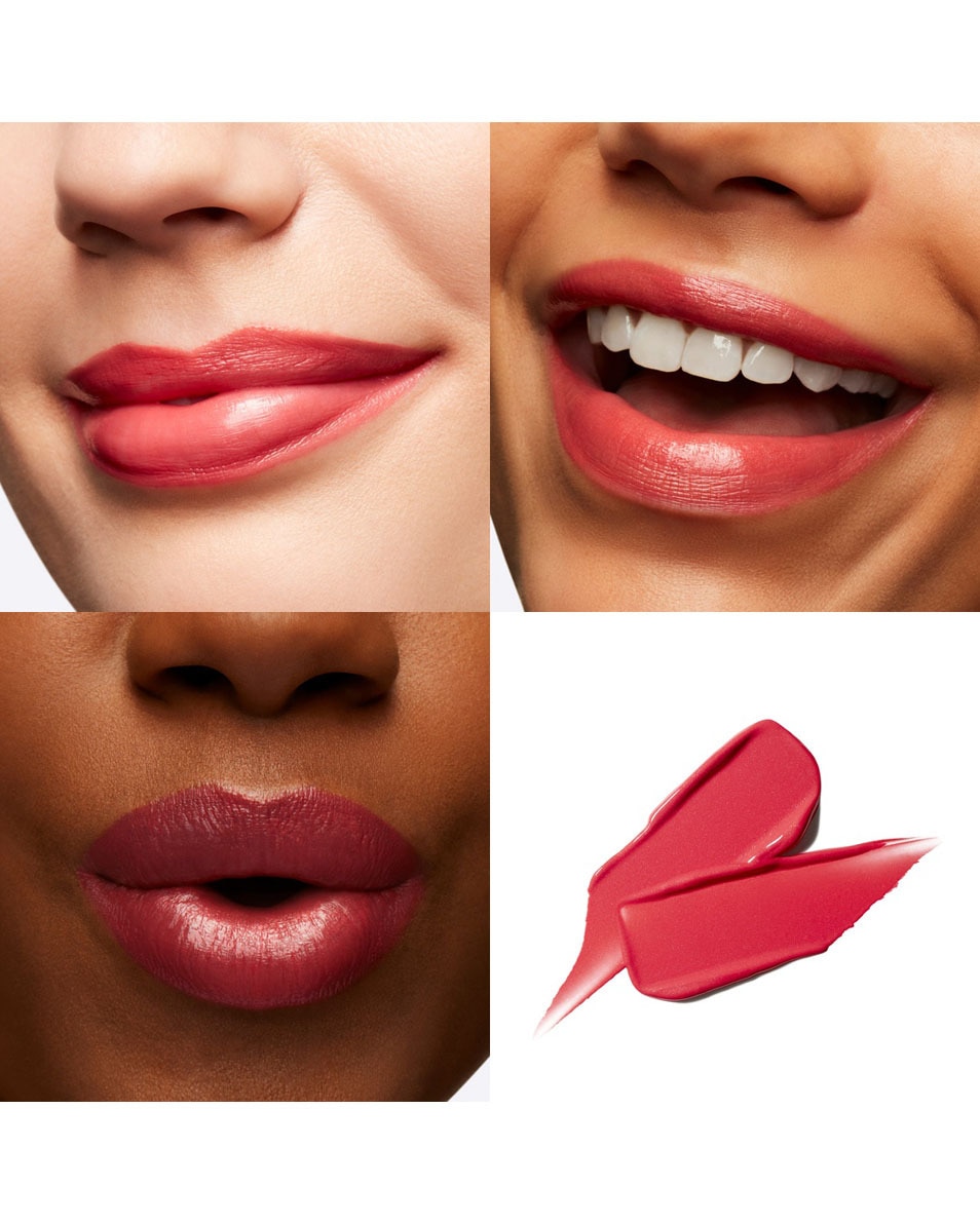 M.A.C Lustreglass Sheer-Shine Lipstick Zijdezachte, glanzende lippenstift Gummy Bare 3