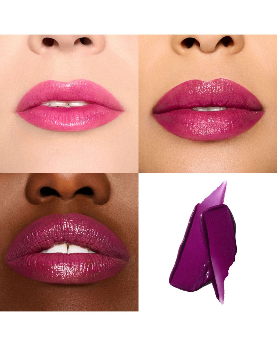 M.A.C Lustreglass Sheer-Shine Lipstick Zijdezachte, glanzende lippenstift Figgy 3