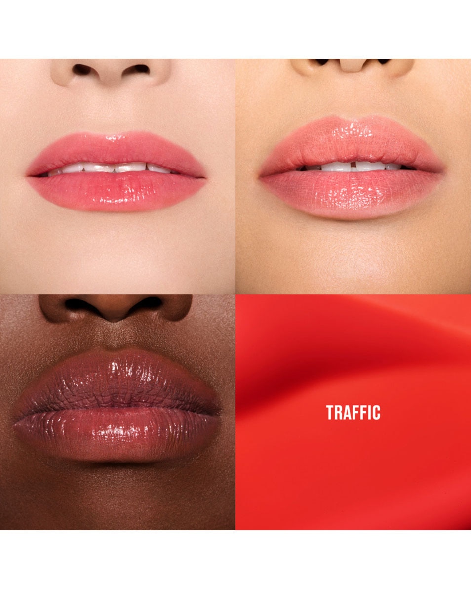 M.A.C Lustreglass Stainglass Lip Tint Encre à lèvres hydratante longue tenue TRAFFIC 3