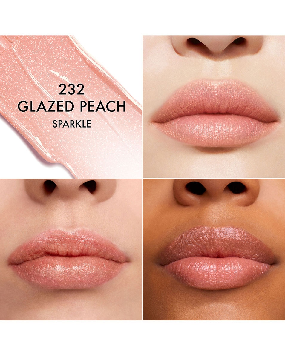 DIOR Rouge Dior - Limited Edition Rouge à lèvres - finis pailleté 232 Glazed Peach 3