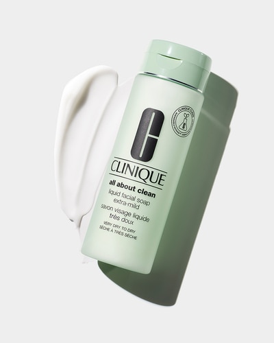 CLINIQUE ALL ABOUT CLEAN™ LIQUID FACIAL SOAP EXTRA MILD - SKIN TYPE 1 CLEANSER - ZEER DROGE TOT DROGE HUID - 3-STEP SYSTEM 200 ML