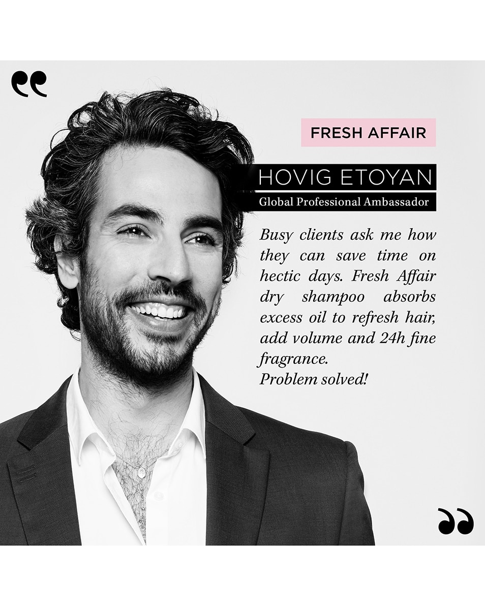 VERFRISSENDE DROOGSHAMPOO VOOR ALLE HAARTYPES