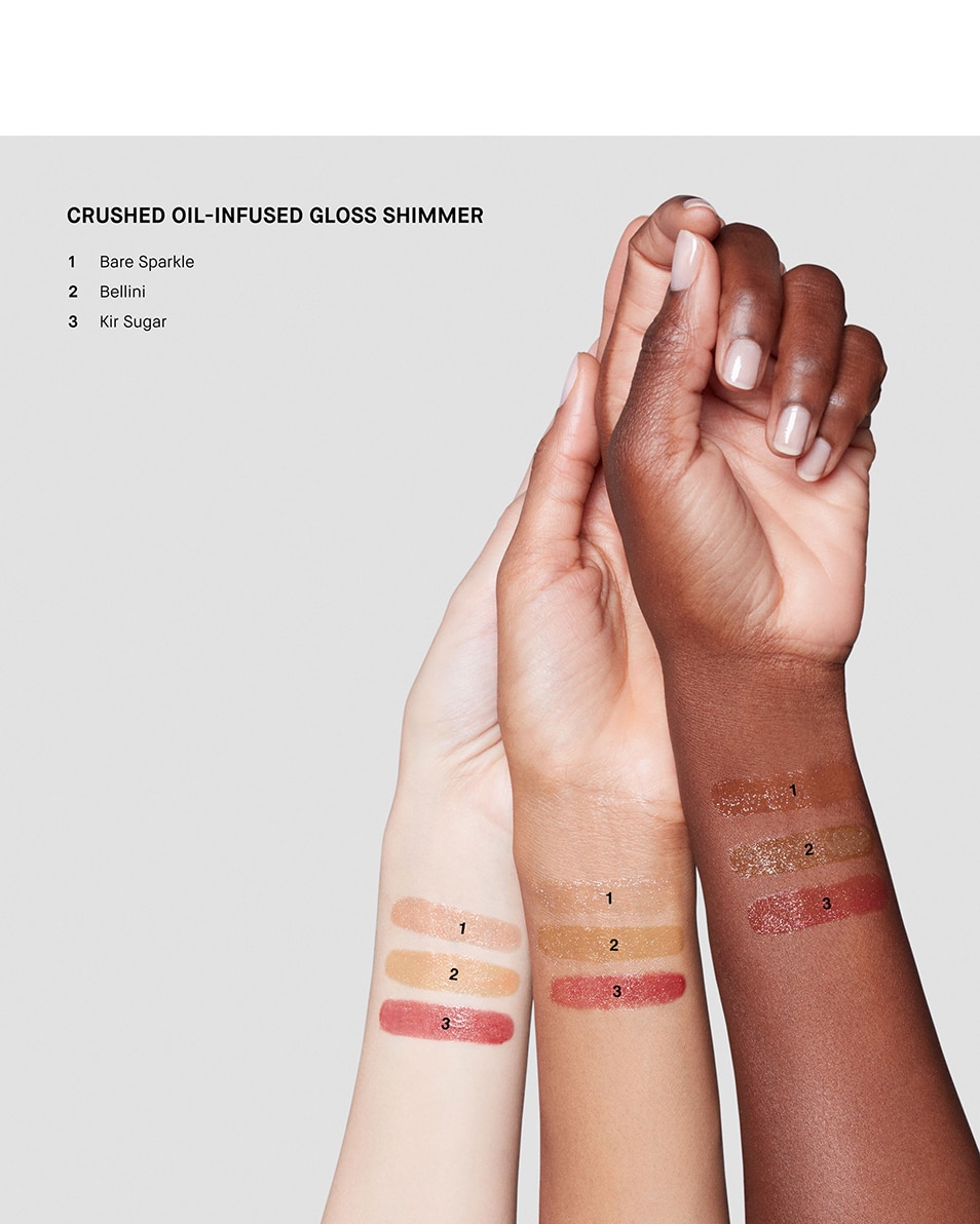 BOBBI BROWN CRUSHED OIL-INFUSED GLOSS, SHIMMER GLOSS RICHE & HYDRATANT, ULTRA-BRILLANT Bare Sparkle 4