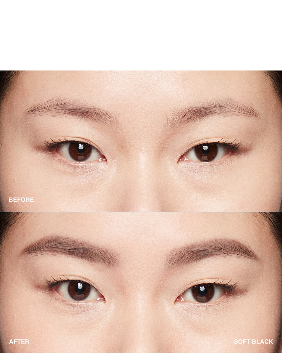 BOBBI BROWN NATURAL BROW SHAPER GEL FLEXIBLE POUR LES SOURCILS- LOOK NATURELLEMENT FINI Soft Black 3
