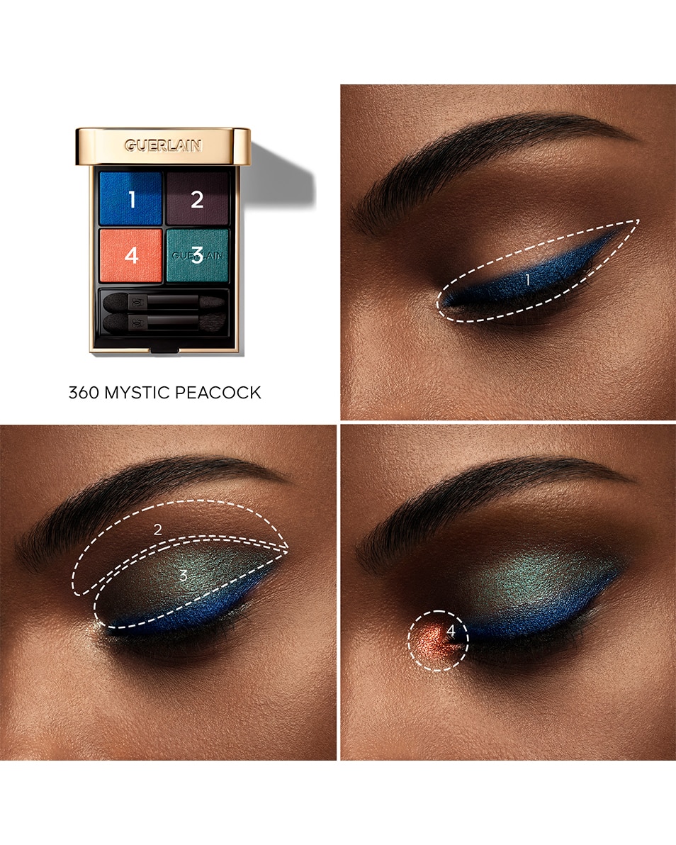 GUERLAIN OMBRES G OMBRES À PAUPIÈRES 4 COULEURS 360 Mystic Peacock 4