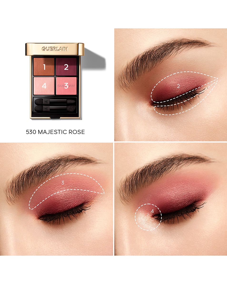 GUERLAIN OMBRES G OMBRES À PAUPIÈRES 4 COULEURS 530 Majestic Rose 4