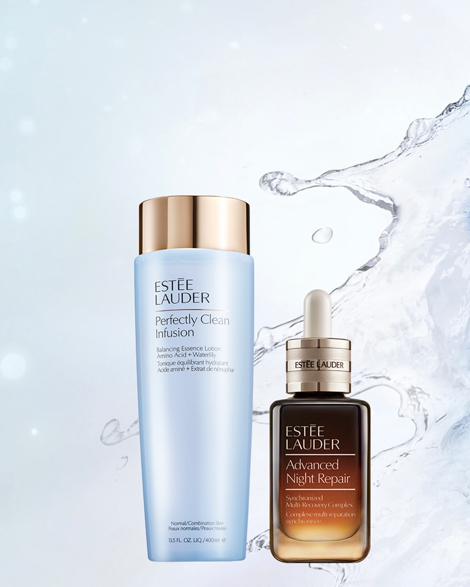 ESTÉE LAUDER PERFECTLY CLEAN INFUSION BALANCING ESSENCE LOTION WITH AMINO ACID15 + WATERLILY WITH AMINO ACID15 + WATERLILY HYDRATERENDE TONER - VOOR NORMALE/GECOMBINEERDE HUID 400 ML 4