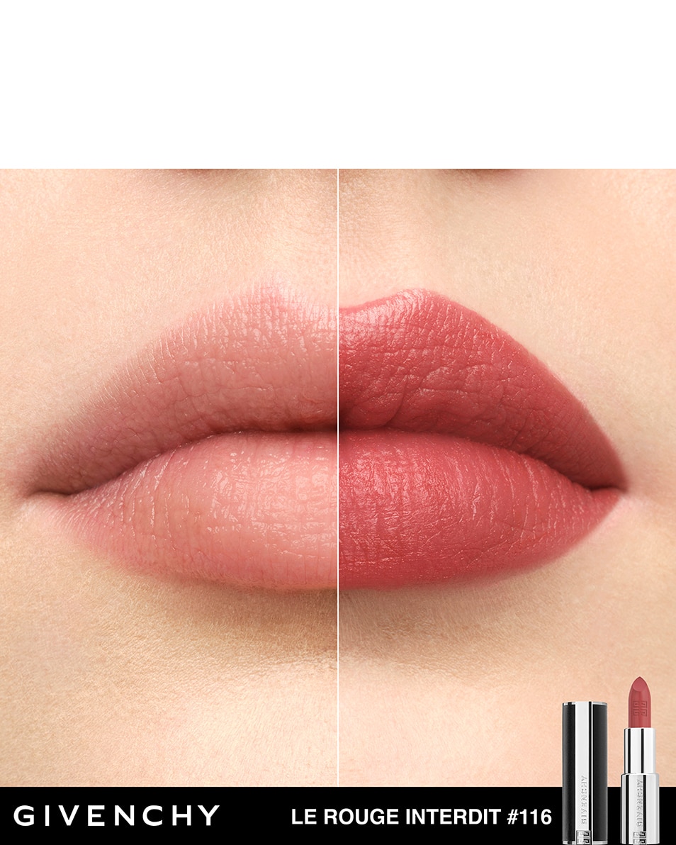 GIVENCHY COSMETICS LE ROUGE INTERDIT INTENSE SILK SILKY FINISH & LUMINOUS COLOR 116 NUDE BOISÉ 3