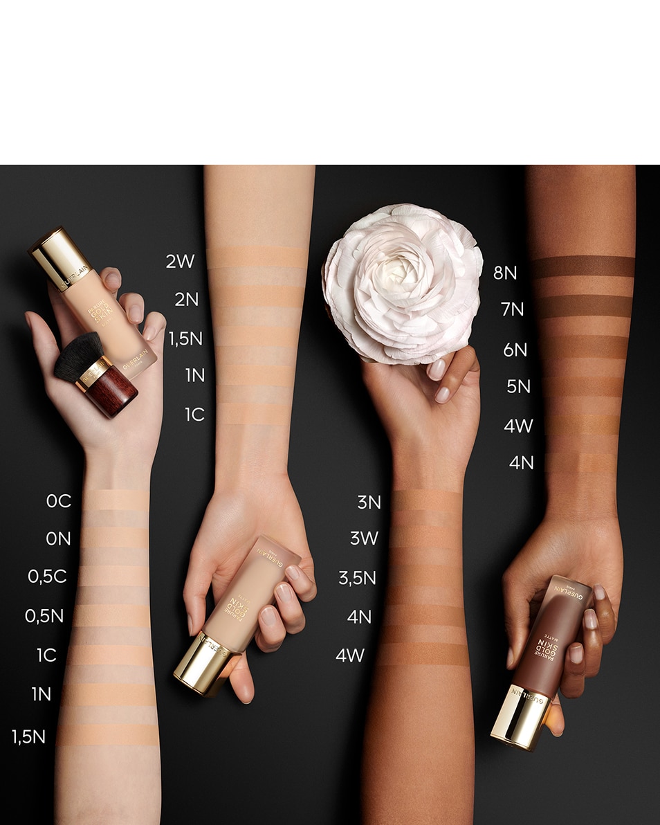 GUERLAIN PARURE GOLD SKIN MATTE FOUNDATION GEEFT NIET AF - HIGH PERFECTION - 24U VERZORGING EN DRAAGCOMFORT 3W WARM / DORÉ 4