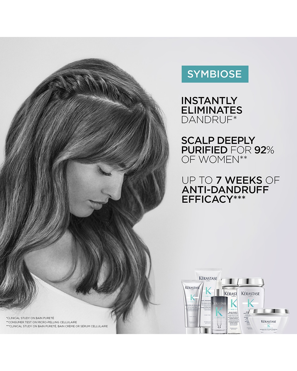 KÉRASTASE SYMBIOSE MICRO-PEELING CELLULAIRE Micro-exfoliërende cellulaire anti-roos pre-shampoo verzorging 200 ML 4