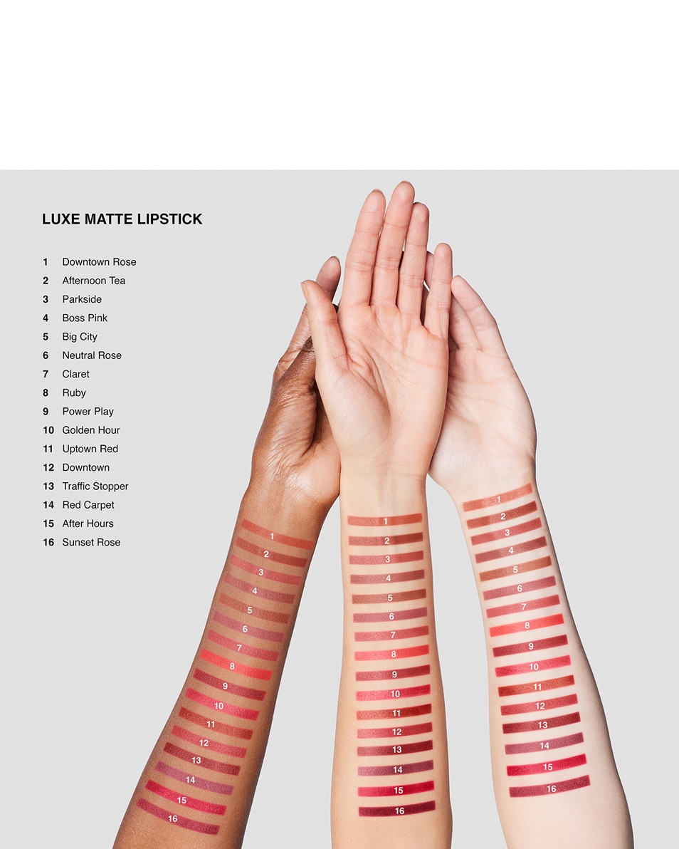 BOBBI BROWN LUXE MATTE LIP COLOR LIPSTICK MATTE LIPPENSTIFT- 12U LANGHOUDEND- VEDERLICHT DOWNTOWN ROSE 4