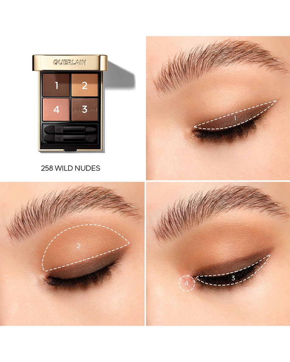 GUERLAIN OMBRES G OMBRES À PAUPIÈRES 4 COULEURS<br>WILD NUDES Wild Nudes 4