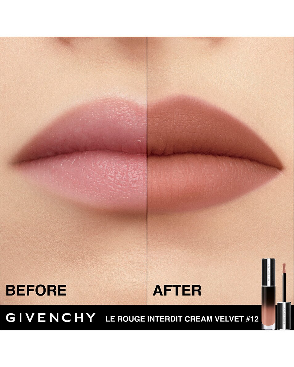 GIVENCHY COSMETICS LE ROUGE INTERDIT CREAM VELVET CREAMY MATTE FINISH - LONG-LASTING COLOUR Beige Doré 4