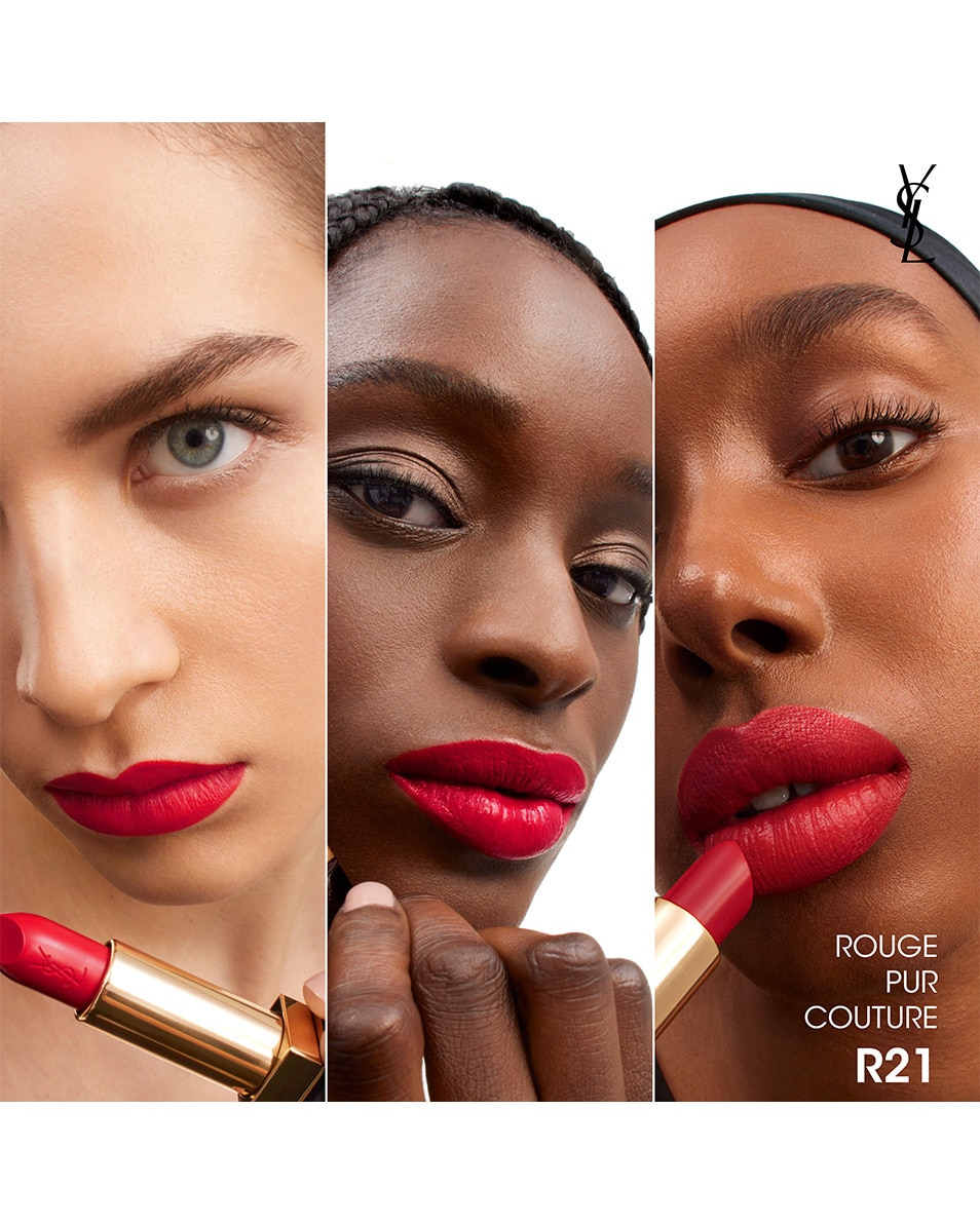 YVES SAINT LAURENT ROUGE PUR COUTURE LIPSTICK R21 - Red 21 4
