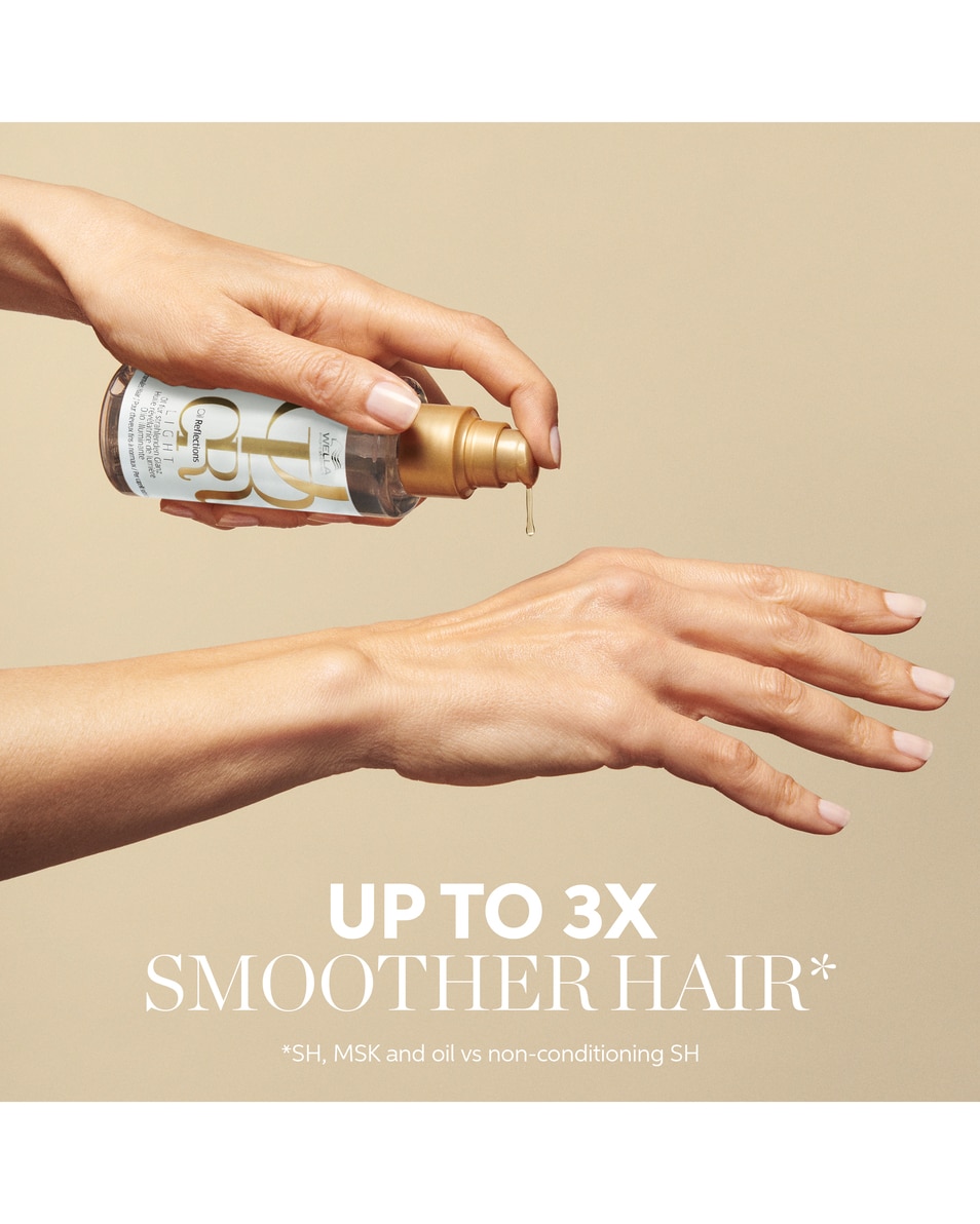 Niet-verzwarende olie voor een gladde en zachte finish