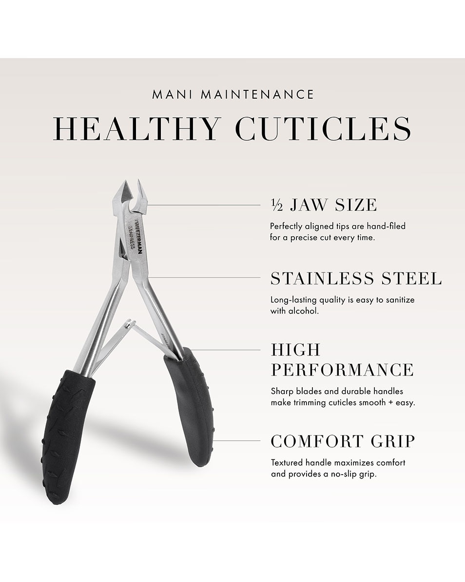 TWEEZERMAN Wide Grip Cuticle Nipper nagelriemknipper 1 ST