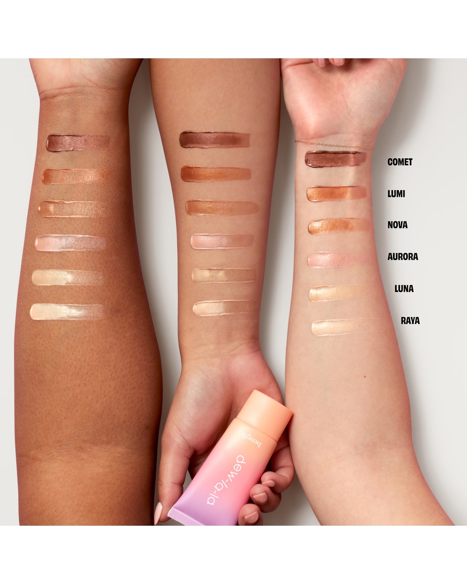 BENEFIT COSMETICS Dew-la-la Liquid Glow Highlighter RAYA 4