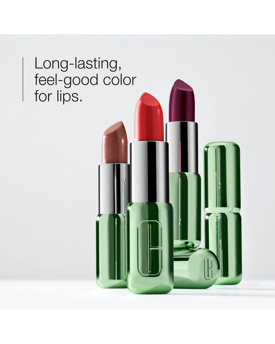 CLINIQUE PopTM Longwear Lipstick Lippenstift - langhoudende kleur, gepigmenteerd & met primer Melon Pop 4