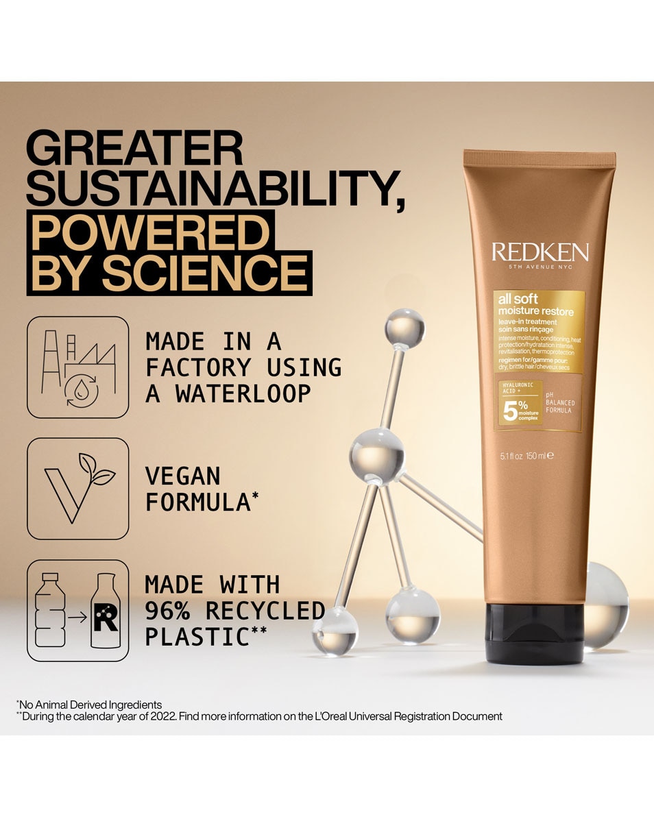 REDKEN All Soft Soin restaurateur d'hydratation - pour cheveux secs 150 ML 4