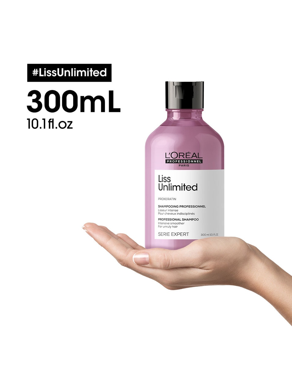 L'OREAL PROFESSIONNEL Liss Unlimited Shampooing pour cheveux rebelles 300 ML 4