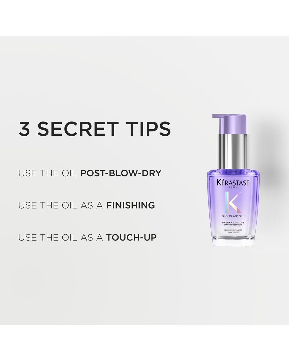 KÉRASTASE Blond Absolu L'Huile Cicagloss Huile capillaire réparatrice - pour cheveux blonds 30 ML 4