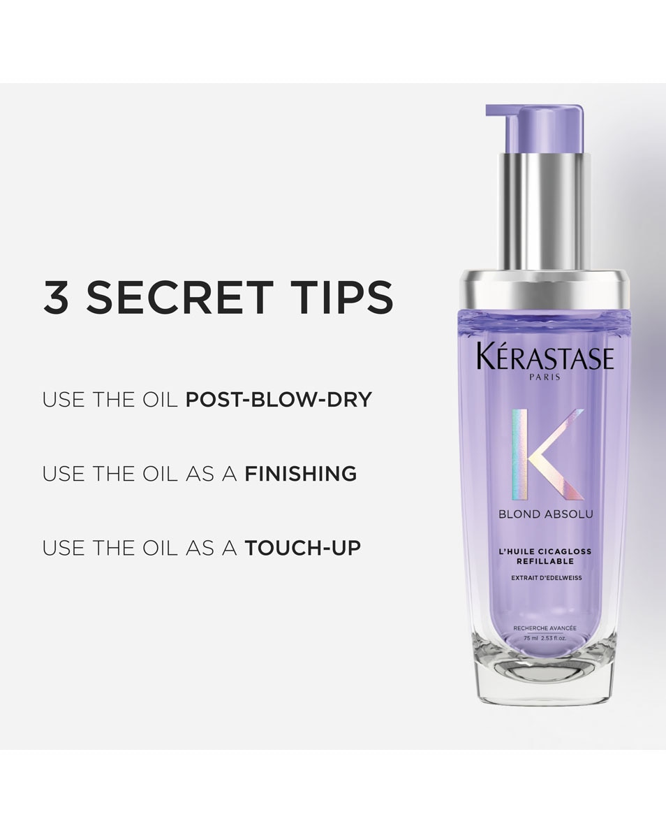 Huile capillaire réparatrice - pour cheveux blonds