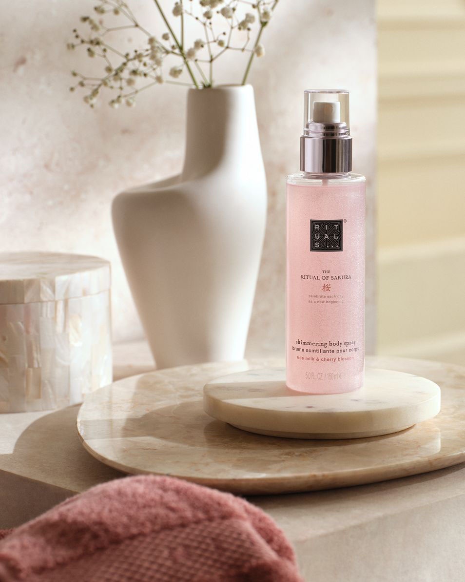 glinsterende bodyspray