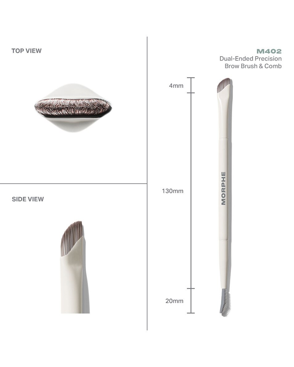 M402 DUAL-ENDED PRECISION BROW BRUSH & COMB