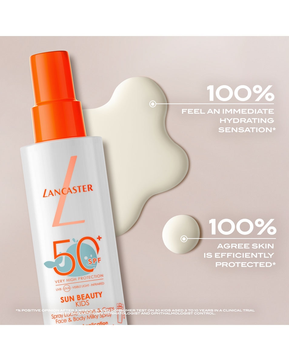 LANCASTER Sun Beauty Kids Spray Lacté Visage & Corps SPF50 150 ML 4