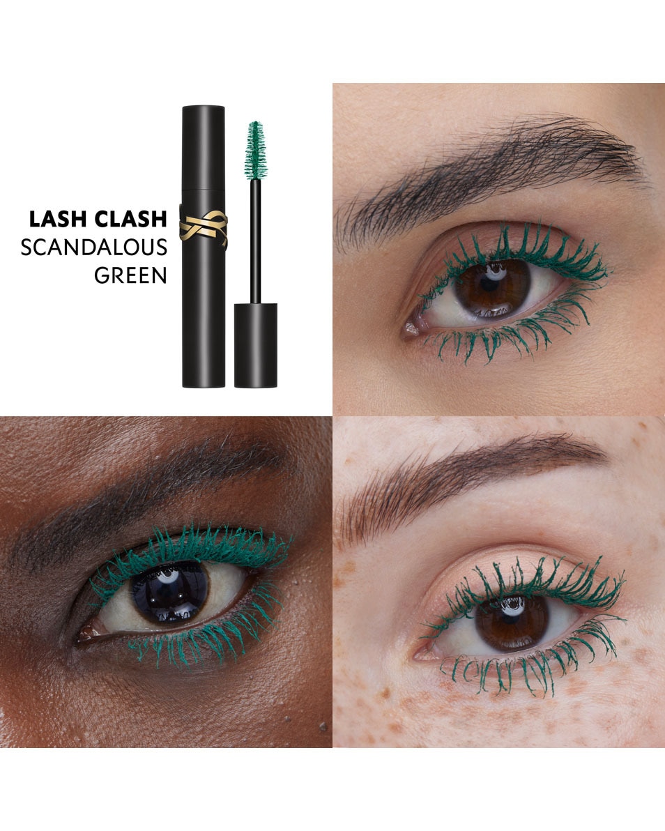 YVES SAINT LAURENT Lash Clash Mascara Scandalous Green 4
