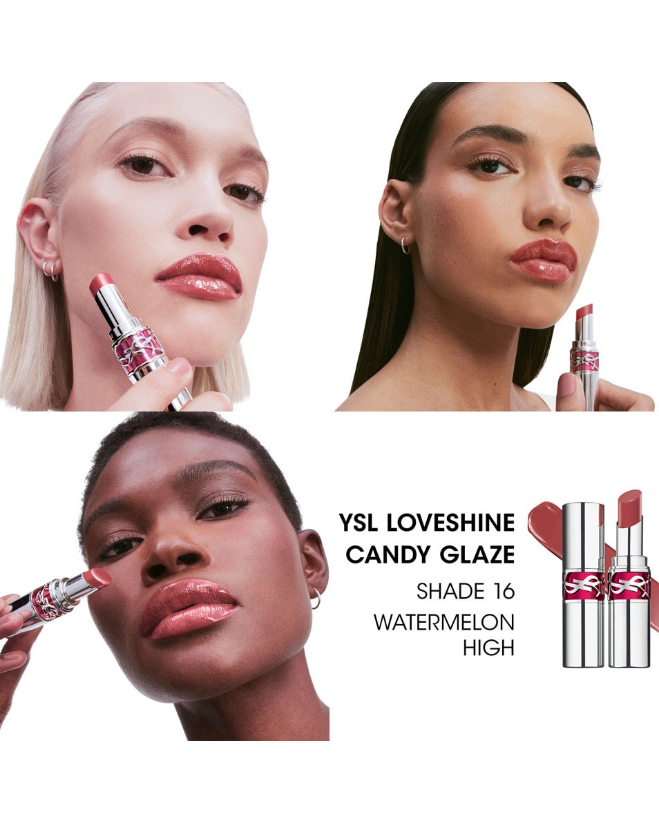 YVES SAINT LAURENT Ysl Loveshine Candy Glaze Lipgloss - Ultra Glanzende, Volle En Hydraterende Lippenbalsem SPRING PALETTE 3