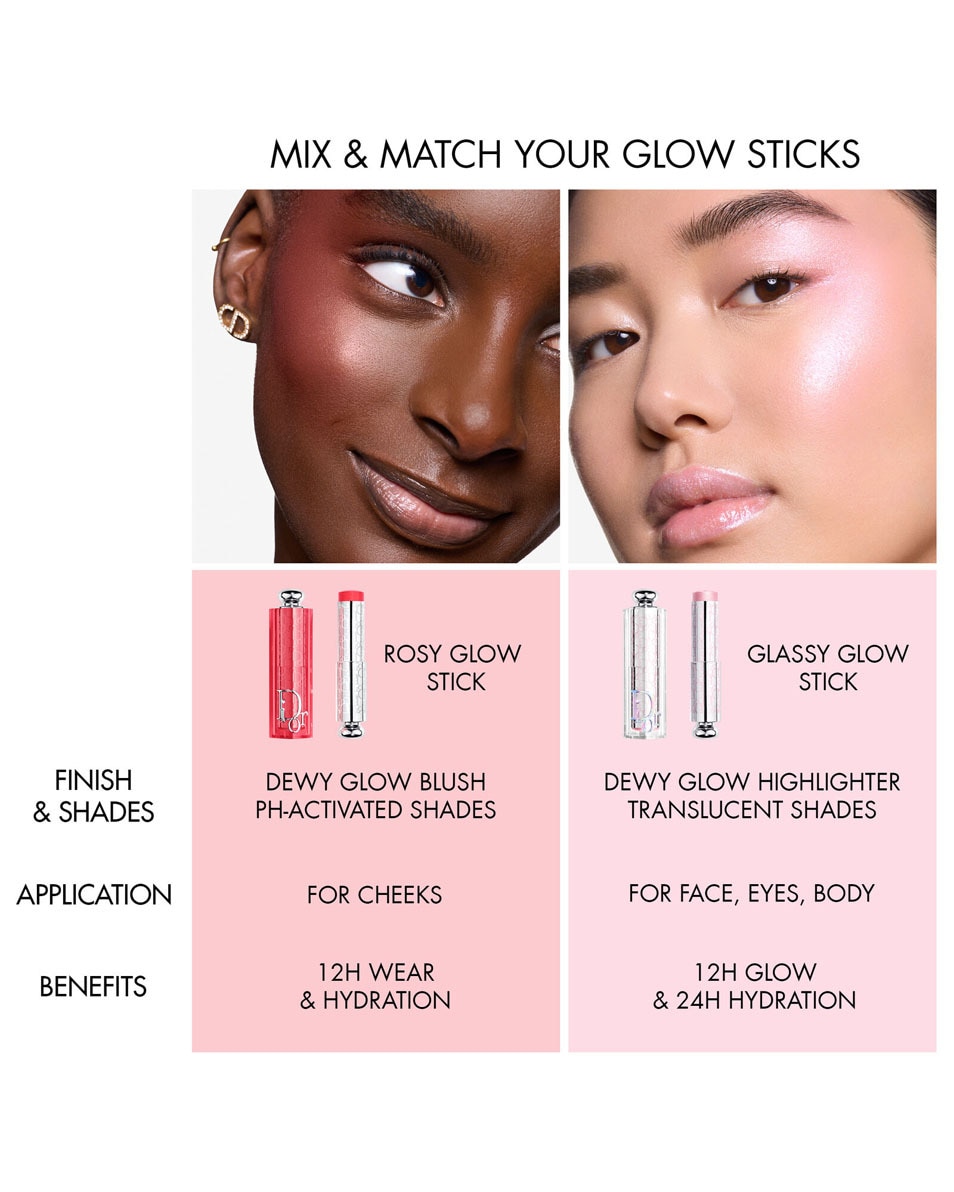 DIOR BACKSTAGE Rosy Glow Stick - Radiance Blush Blushstick met pH-geactiveerde glans en kleur 001 PINK 4