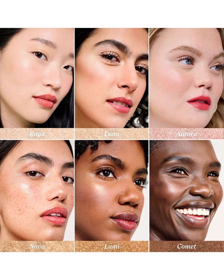 BENEFIT COSMETICS Velvet Gleam Highlighter Glow La La Highlighter RAYA 4