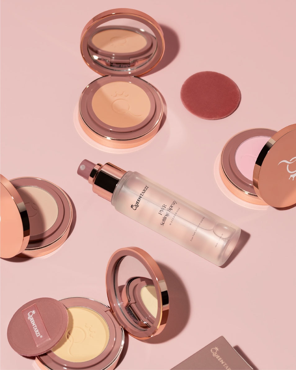 QUEEN TARZI The Dream Pressed Powder Translucent, Blurring & Brightening Pressed Powder 1_FAIR