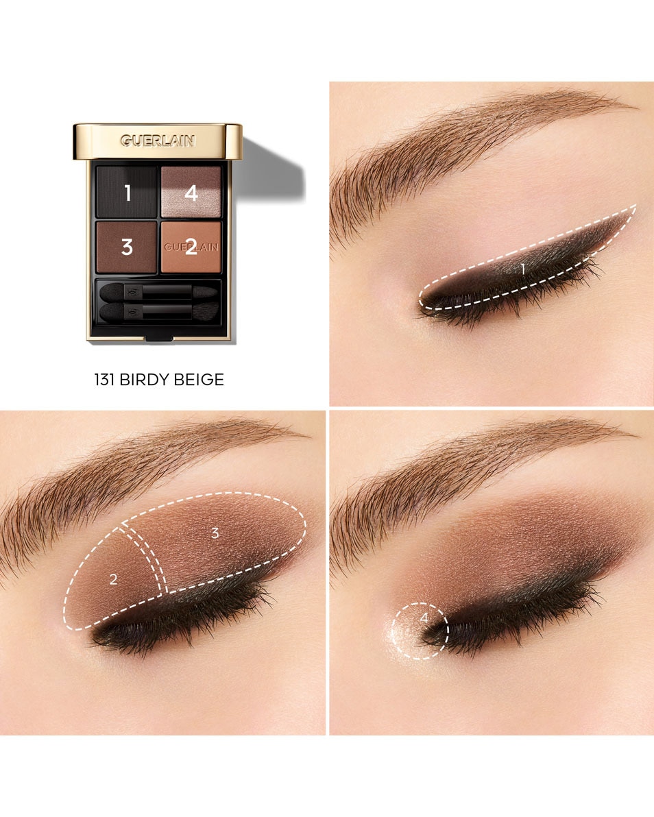 GUERLAIN OMBRES G Ombres à paupières 4 couleurs 131 Birdy Beige 4