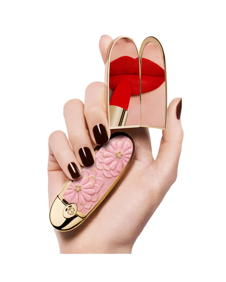 GUERLAIN ROUGE G Blooming Denim L’écrin bijou double miroir - Édition Limitée<br>Le rouge à lèvres soin personnalisable 1 ST 4