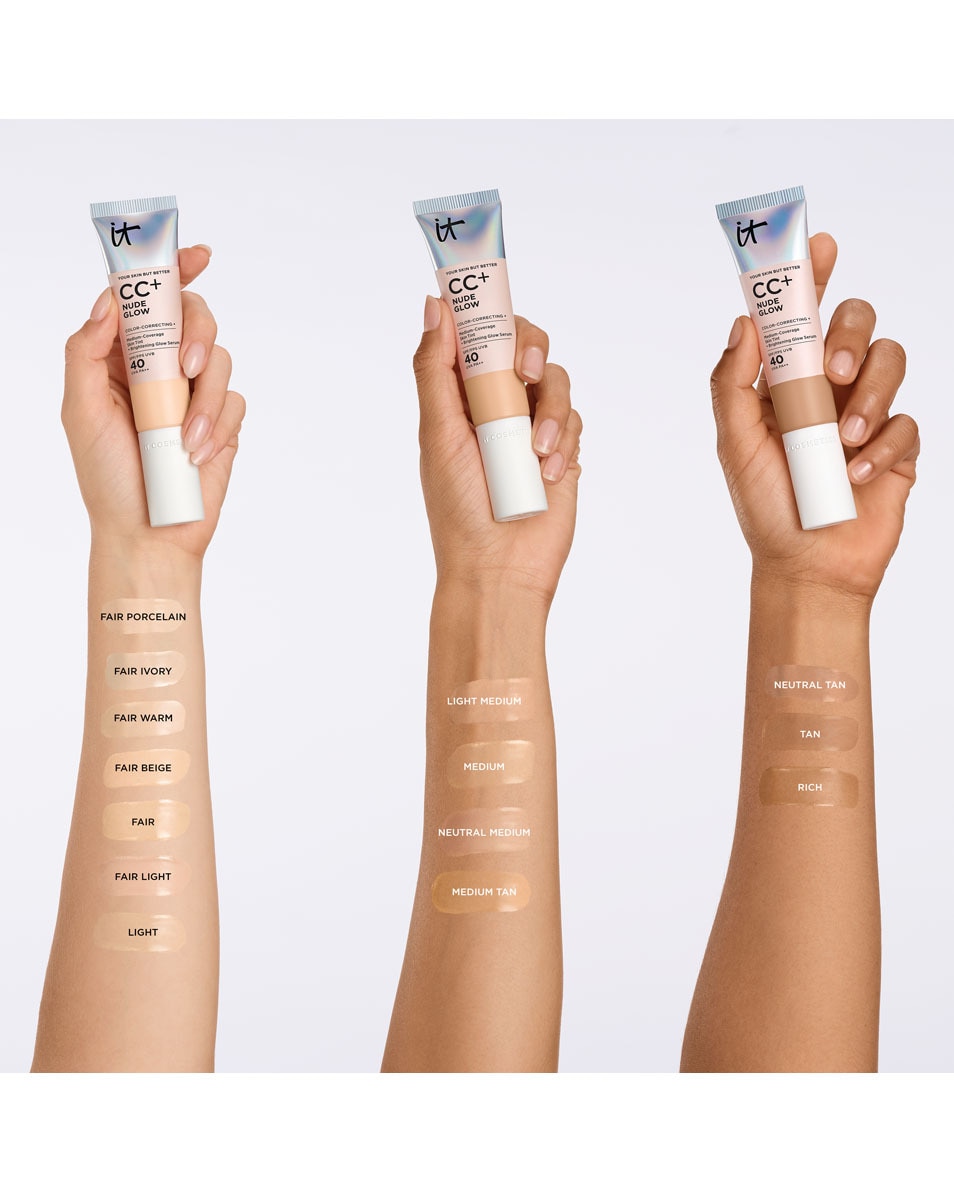 IT COSMETICS Your Skin But Better Cc+ Nude Glow Spf 40 - Fond De Teint Et Sérum 2-En-1 - Couvrance Moyenne - Fair Beige Fair 4