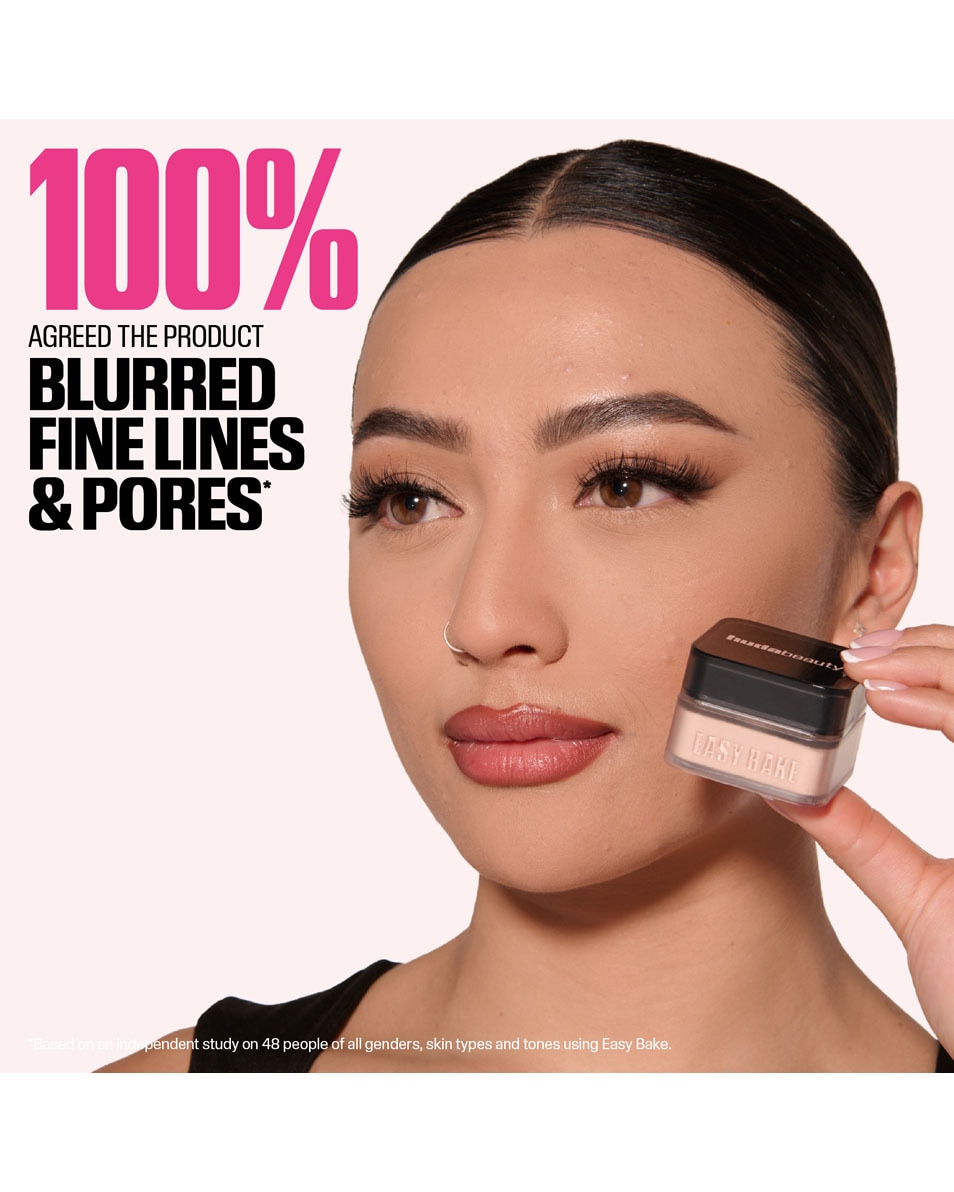 HUDA BEAUTY BABY BAKE MINI EASY BAKE LOOSE POWDER UBE BIRTHDAY CAKE
