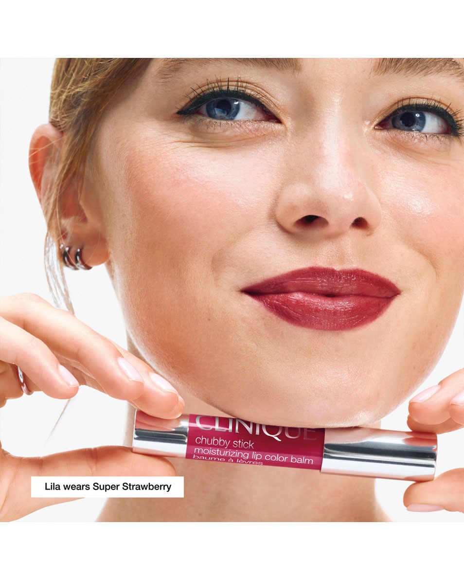 CLINIQUE Chubby Stick Moisturizing Lip Color Balm Super Strawberry 4