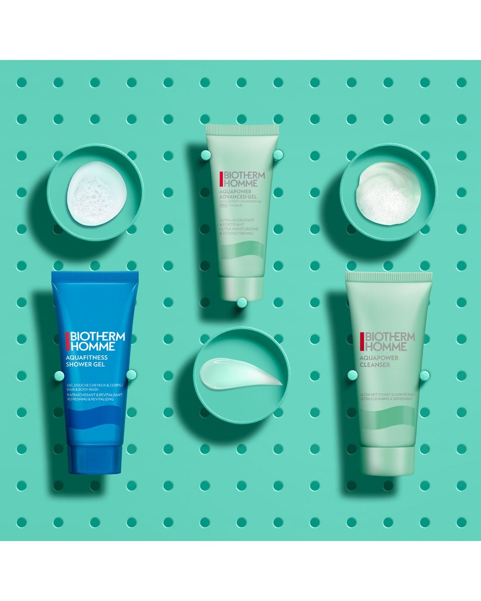 BIOTHERM Aquapower Classic Skin Fitness Try-Out Set Voor Mannen: Splash Me If You Can – Aquapower Set, Complete Hydratatie Routine 3 ST 4