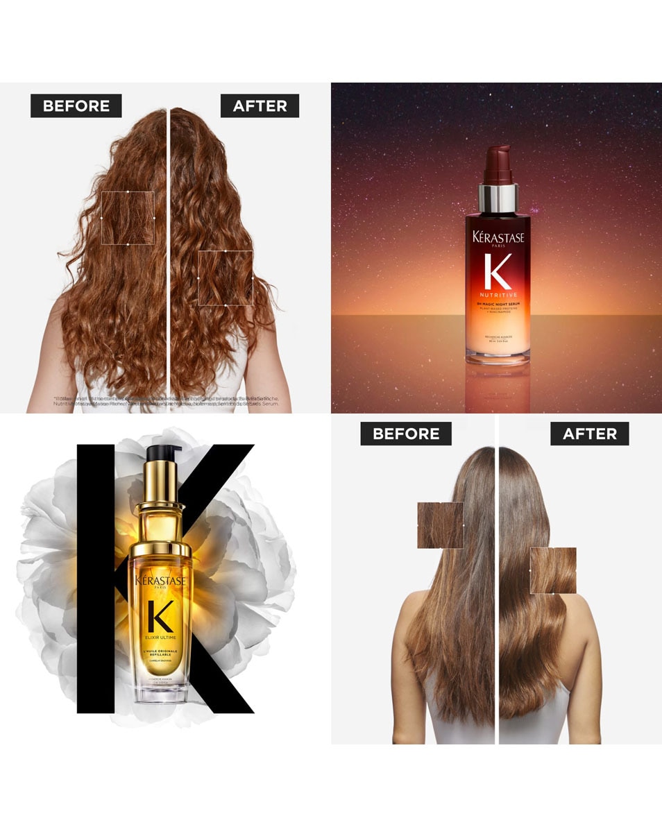 KÉRASTASE Elixir Ultime Mini Hero Duo Lenteset Dag & Nacht Routine Voor Hydratatie En Glans 2 ST