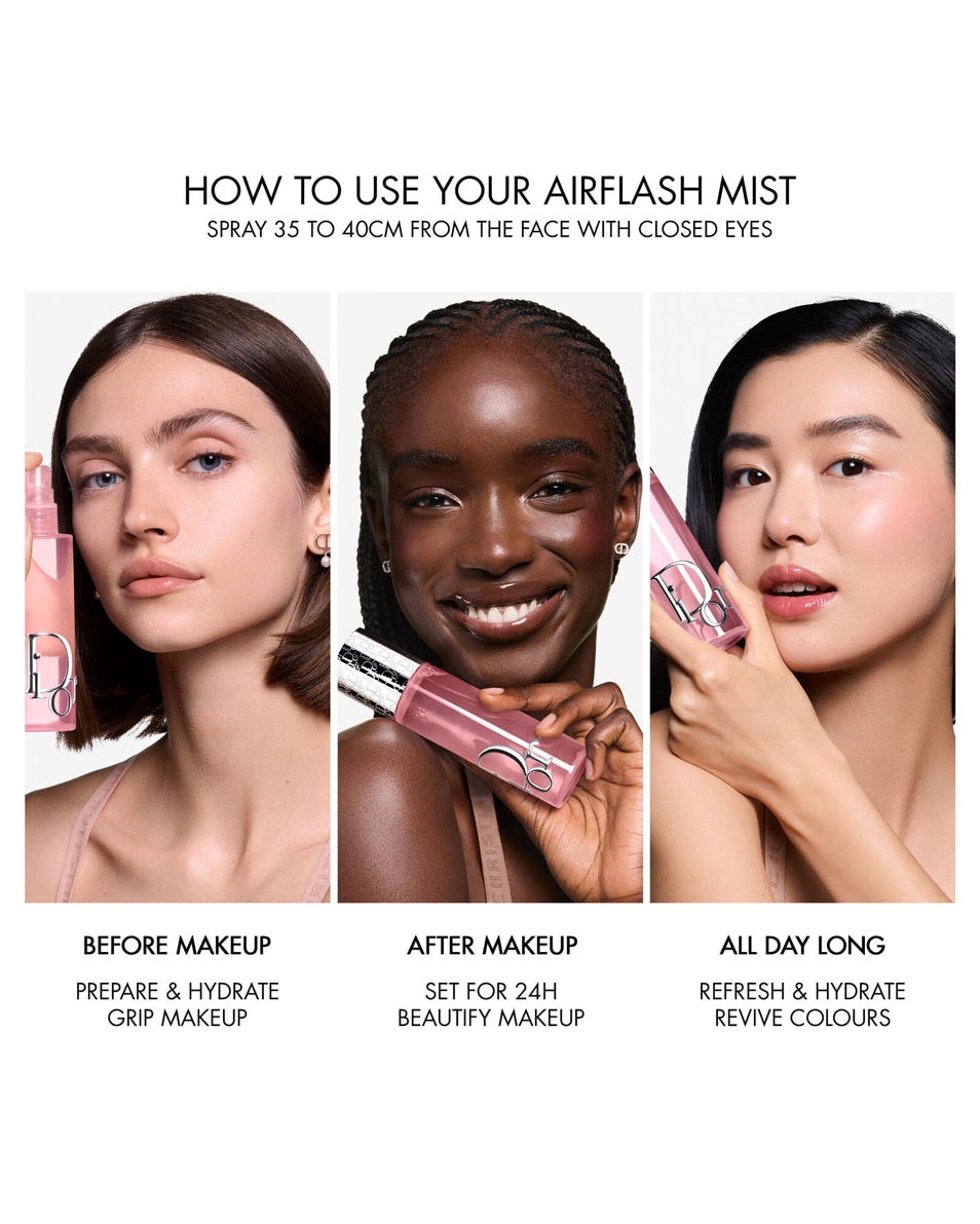 DIOR BACKSTAGE Dior Backstage Airflash Mist - Make-up Setting Spray Spray fixateur tenue et hydratation 24h 100 ML 4