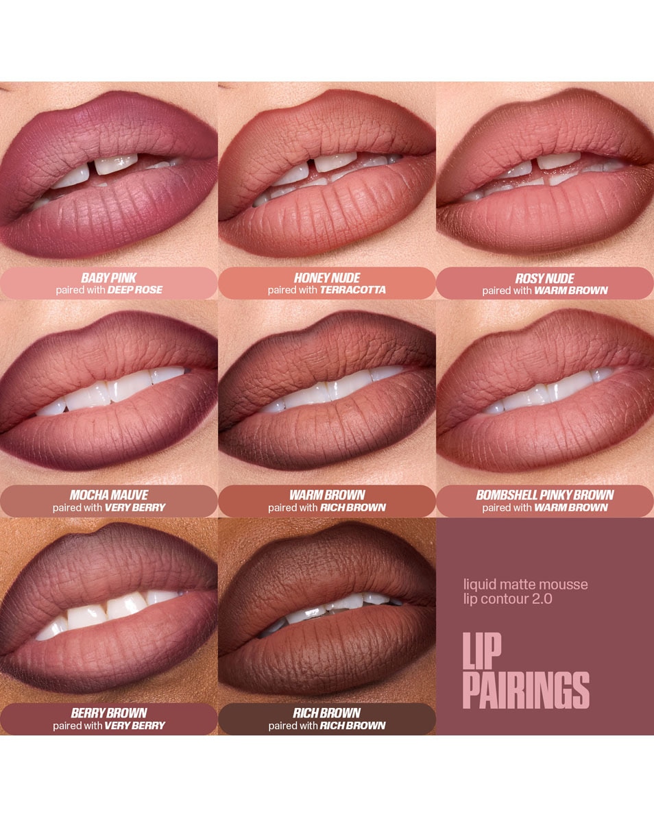 HUDA BEAUTY LIQUID MATTE MOUSSE SOFT BLUR LIP CREAM BABY PINK 4