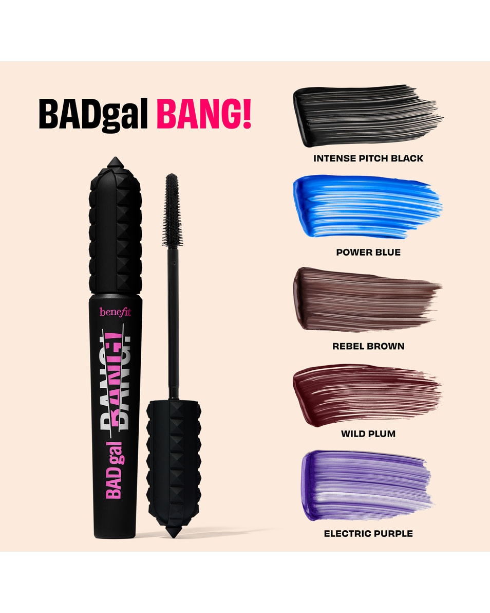 BENEFIT COSMETICS BADgal BANG! Mascara Electric Purple 4