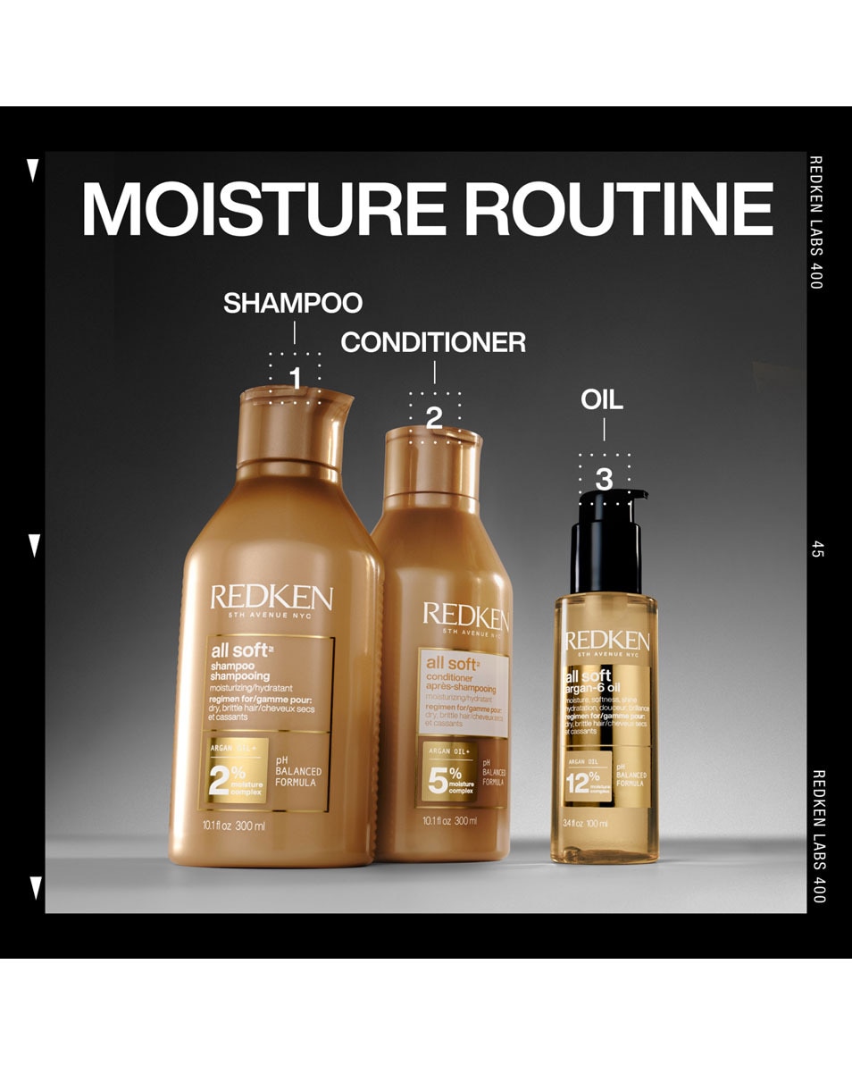 REDKEN All Soft Giftset Adoucit et hydrate les cheveux secs 3 ST