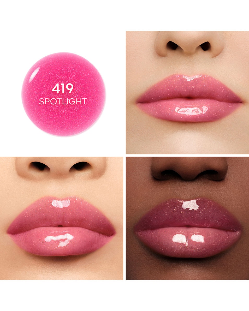 GUERLAIN KISS KISS Bee Glow Oil Een met honing verrijkte, getinte lipolie die voor 92% samengesteld is uit ingrediënten van natuurlijke oorsprong 419 SPOTLIGHT 4