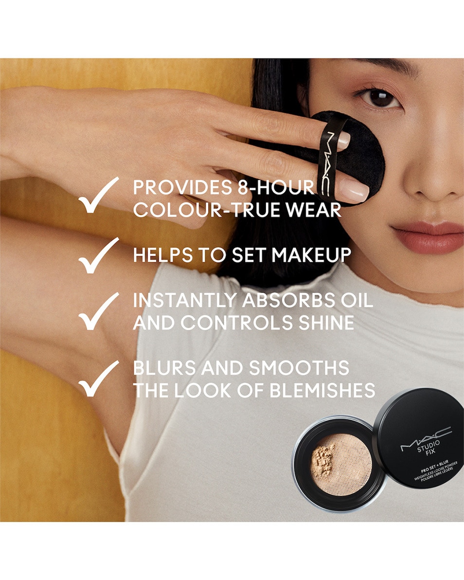 M.A.C STUDIO FIX PRO SET + BLUR WEIGHTLESS LOOSE POWDER POUDRE FIXANTE - FINI MAT Light 4