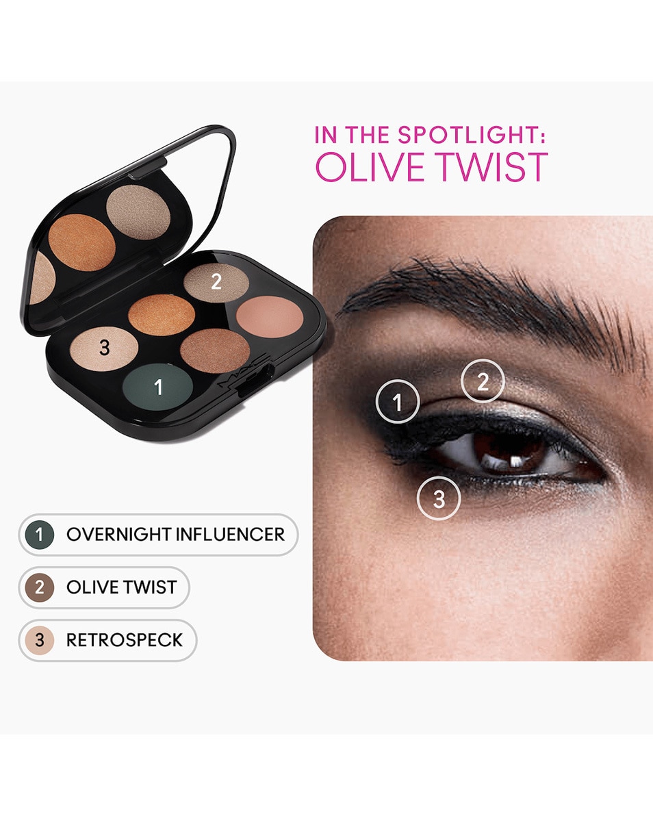 M.A.C CONNECT IN COLOUR EYE SHADOW PALETTE PALETTE FARDS À PAUPIÈRES – FINIS DIFFÉRENTS 5