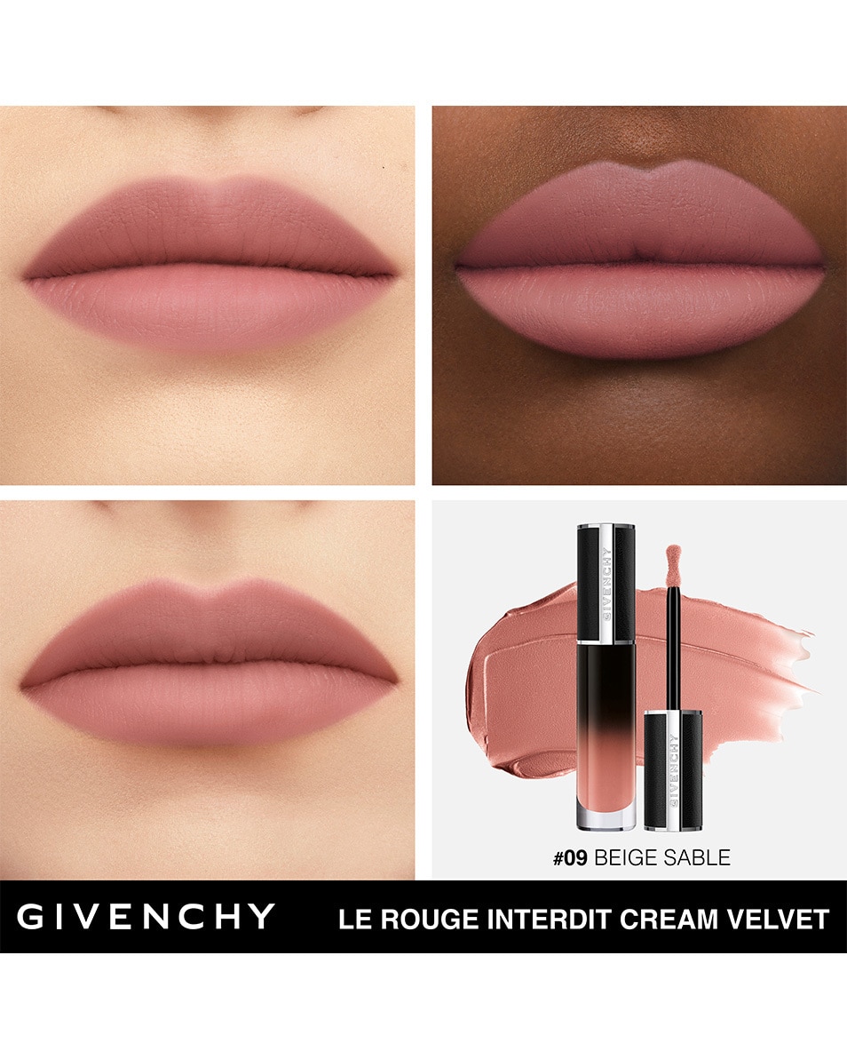 GIVENCHY COSMETICS LE ROUGE INTERDIT CREAM VELVET MATITÉ CRÉMEUSE - COULEUR LONGUE DURÉE Beige Sable 5